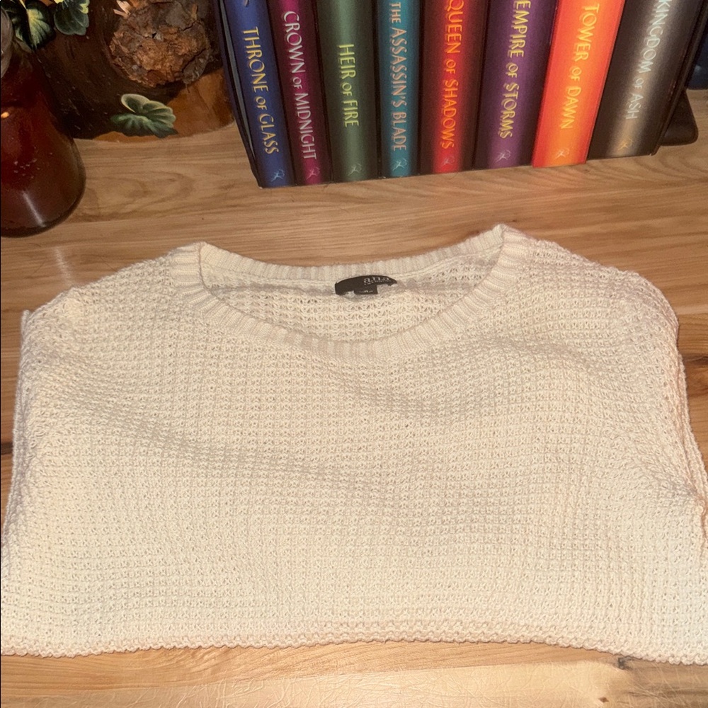 Ana Off-White Textured Sweater